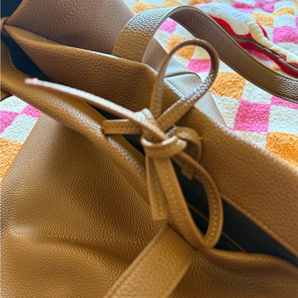 Lulus Toni Brown Vegan Leather Tote Bag - Picture 15 of 16